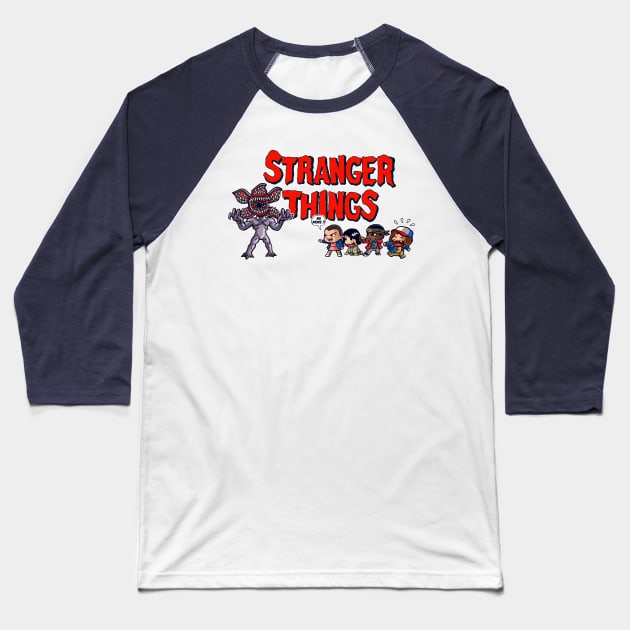 Demogorgon vs kids Baseball T-Shirt by mauchofett